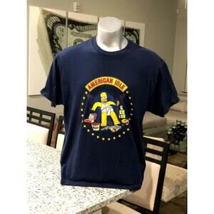 Homer Simpson American Idle Idol Parody Couch Potato T-Shirt Animated Sitcom XL